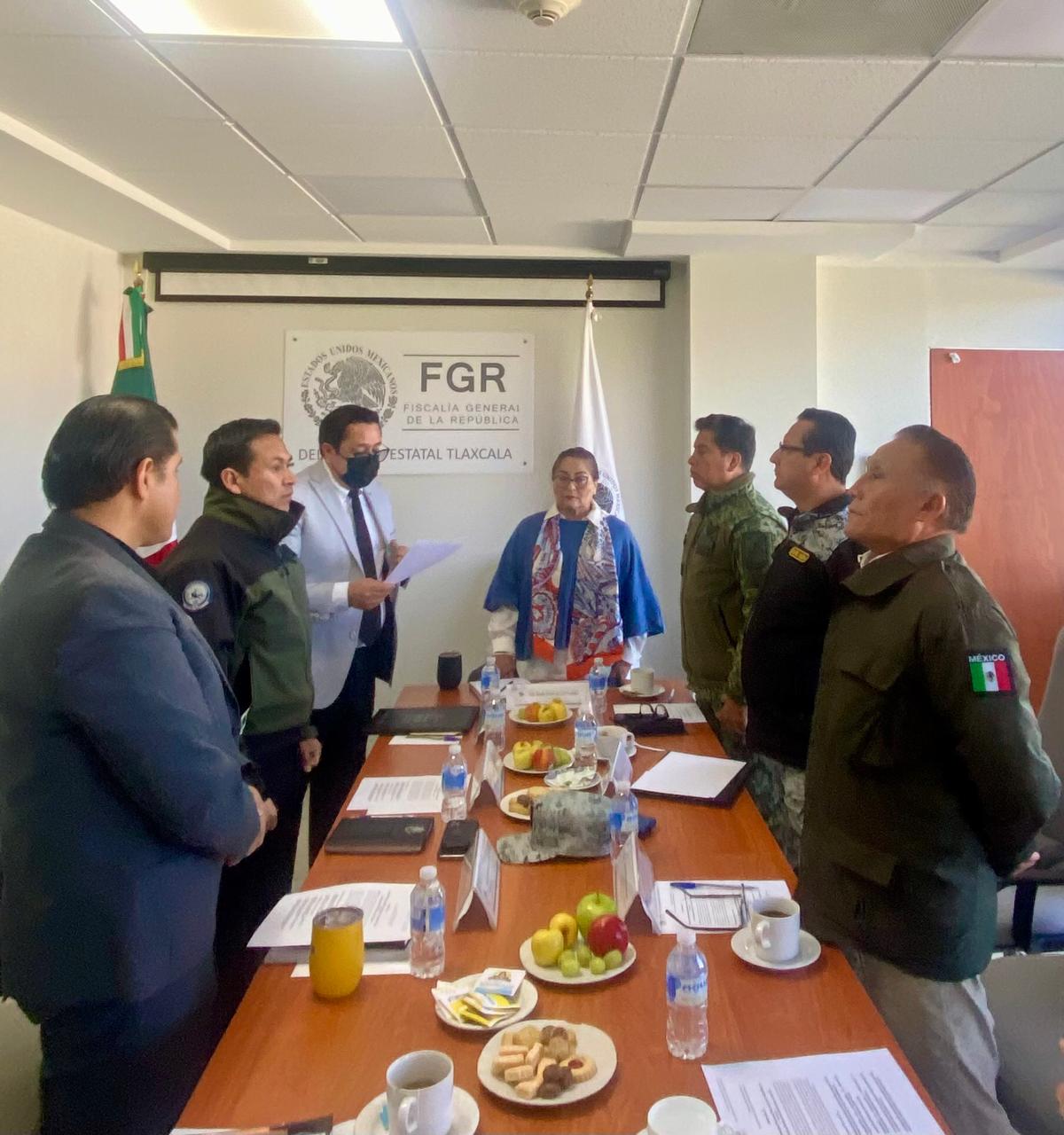 FGR realiza mesa de coordinación con autoridades federales y estatales en materia migratoria en Tlaxcala